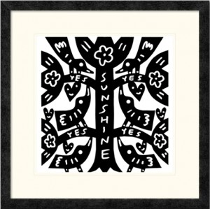 Sunshine Tree | Jad Fair | Ebony Frame
100% of artist proceeds of Sunshine Tree will be donated to the American Red Cross Japan Relief Fund